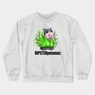 HIPSTERpotamus Crewneck Sweatshirt